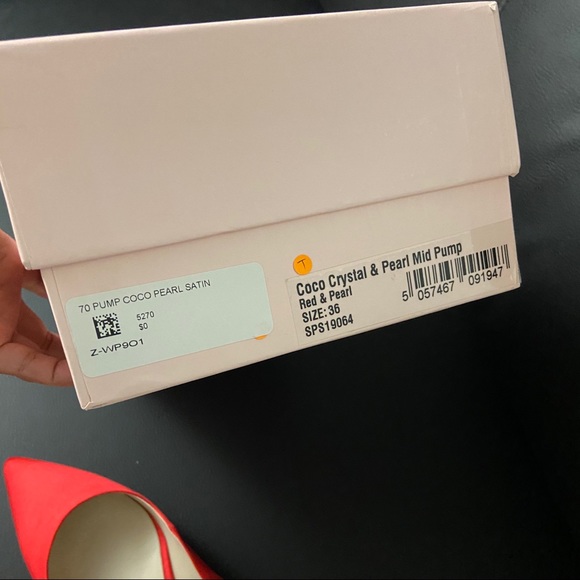 NIB Sophia Webster Coco Crystal Pearl Pumps 70mm - Picture 11 of 12